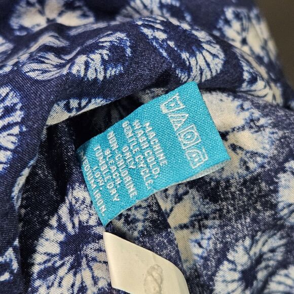 Tori Richard Shirt Mens Large Geometric Y2K Button Front Short Sleeve Space Vtg - Picture 9 of 9